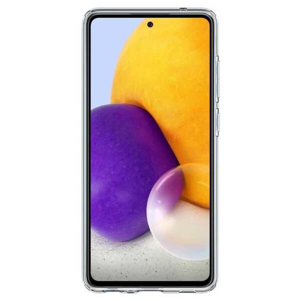 Spigen Galaxy A72 ile Uyumlu Kılıf Liquid Crystal 4 Tarafı Tam Koruma Crystal Clear