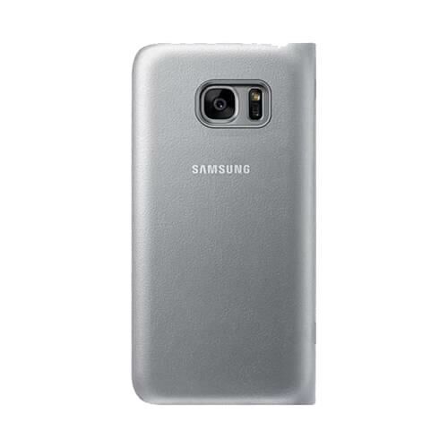 Galaxy S7 ile Uyumlu LED View Fonksiyonel Kılıf Gümüş EF-NG930PSEGWW (Out)