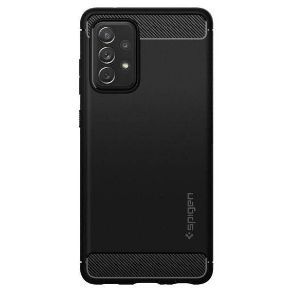 Spigen Galaxy A72 ile Uyumlu Kılıf Rugged Armor Matte Black