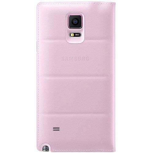 Galaxy Note 4 ile Uyumlu Kılıf S View Cover Pembe (Out)