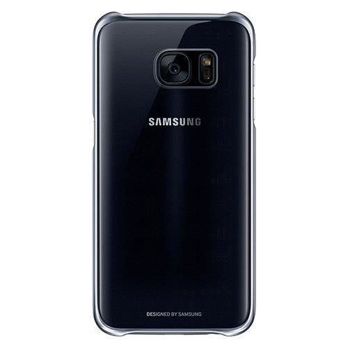 Galaxy S7 ile Uyumlu Clear Back Cover Kılıf Siyah EF-QG930CBEGWW (Out)