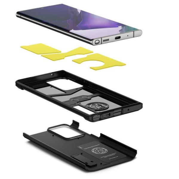 Spigen Galaxy Note 20 Ultra ile Uyumlu Kılıf Tough Armor Black