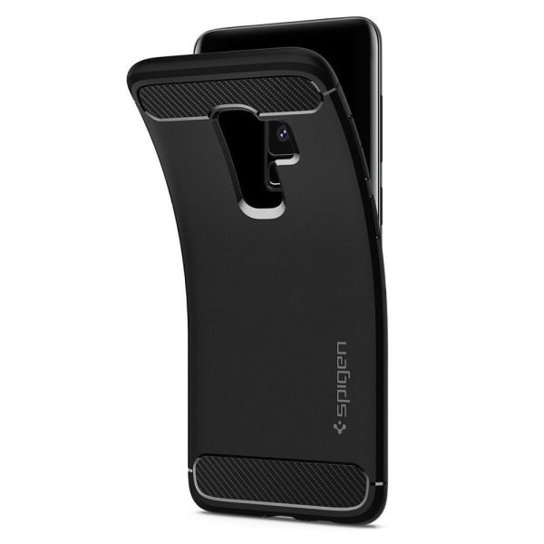 Spigen Galaxy S9 ile Uyumlu Kılıf Rugged Armor
