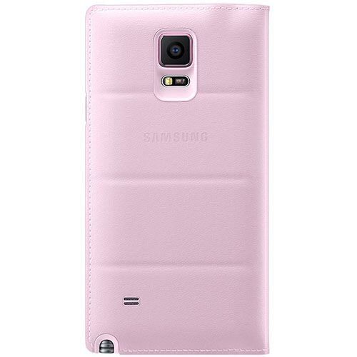 Galaxy Note 4 N910 ile Uyumlu Kılıf S View Cover EF-CN910BPEGWW Pembe