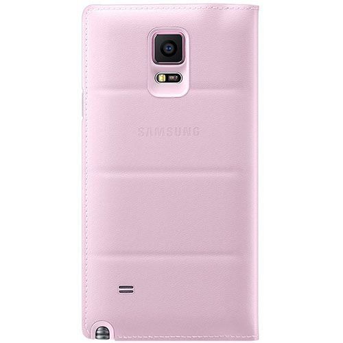 Galaxy Note 4 N910 ile Uyumlu Kılıf S View Cover EF-CN910BPEGWW Pembe