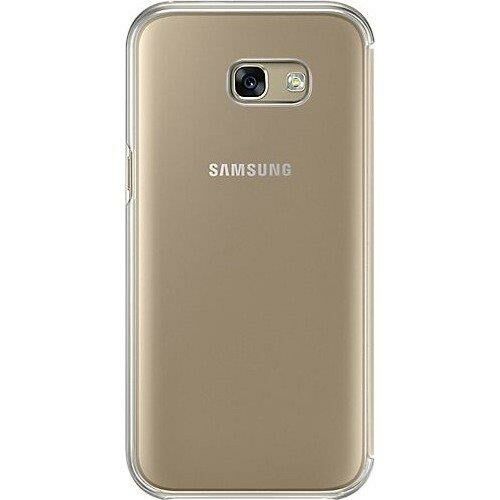 Galaxy A7(2017) ile Uyumlu Clear View Cover Kılıf Gold EF-ZA720CFEGWW (Out)