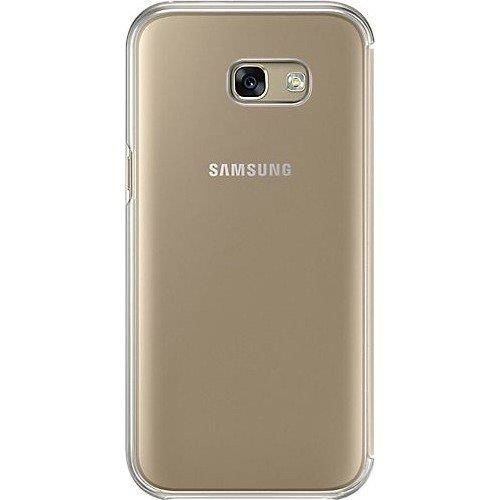 Galaxy A7(2017) ile Uyumlu Clear View Cover Kılıf Gold EF-ZA720CFEGWW (Out)