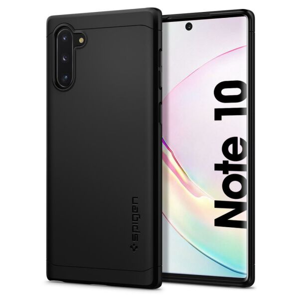 Spigen Galaxy Note 10 ile Uyumlu Kılıf Thin Fit Classic Black