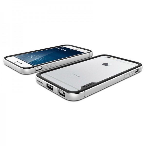 Spigen iPhone 6s/6 ile Uyumlu Kılıf Neo Hybrid EX Metal Satin Silver