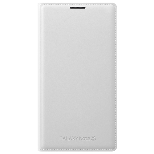 Galaxy Note 3 N9000 ile Uyumlu Flip Wallet Kılıf Beyaz EF-WN900B