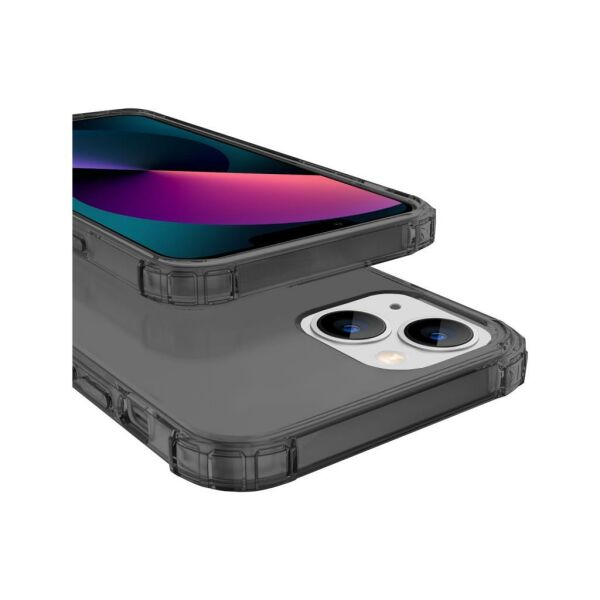 Blogy iPhone 13 Mini ile Uyumlu Crystal Fit Kılıf Smoke Black