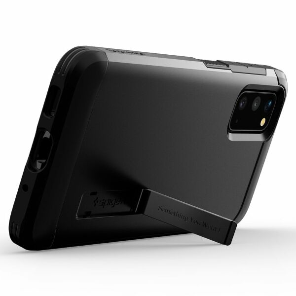 Spigen Galaxy S20 ile Uyumlu Kılıf Tough Armor Black