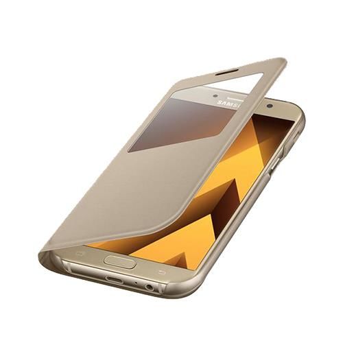 Galaxy A7(2017) ile Uyumlu S View Cover Altın EF-CA720PFEGWW