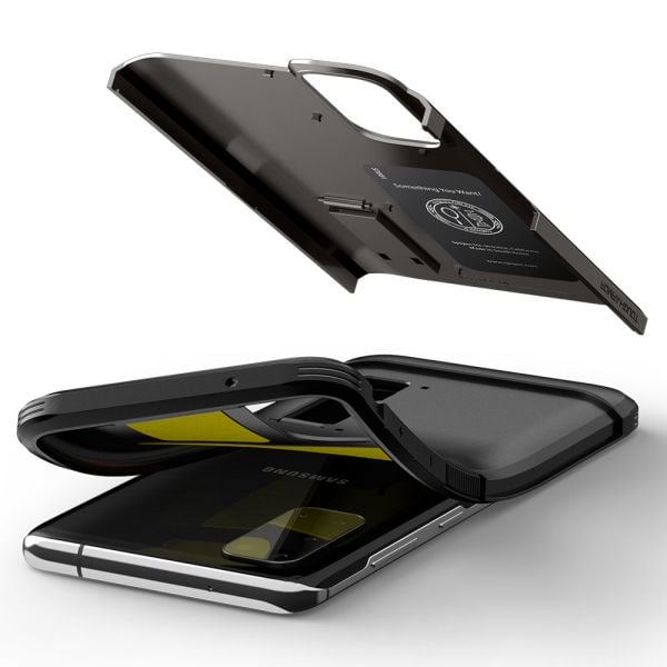 Spigen Galaxy S20 ile Uyumlu Kılıf Tough Armor Gunmetal