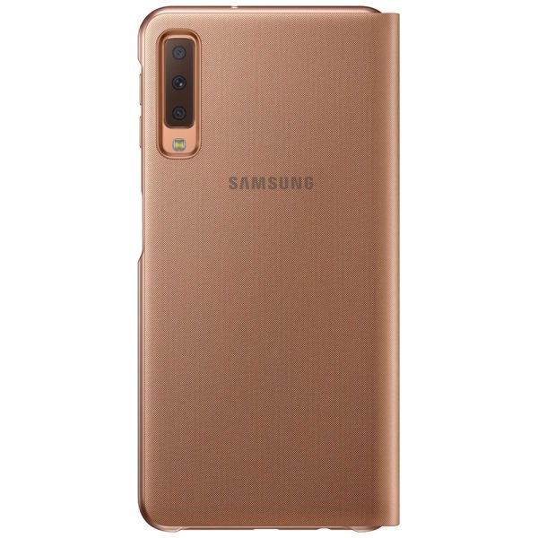 Galaxy A7 2018 ile Uyumlu Wallet Cover Kılıf Altın EF-WA7500PFEGWW (Out)