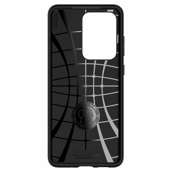Spigen Galaxy S20 Ultra ile Uyumlu Kılıf Liquid Air Matte Black