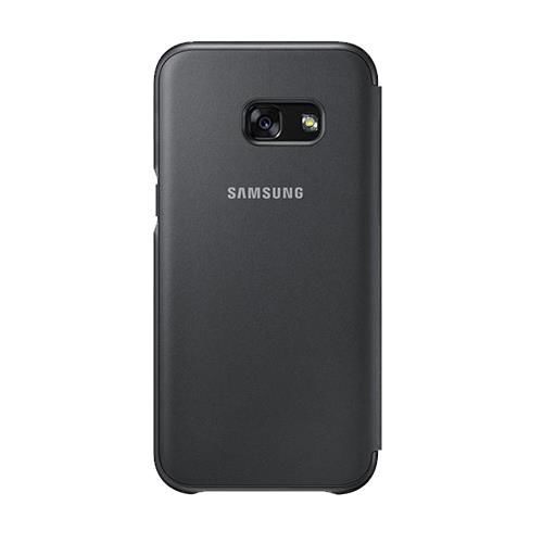 Galaxy A3(2017) ile Uyumlu Neon Flip Cover Siyah EF-FA320PBEGWW
