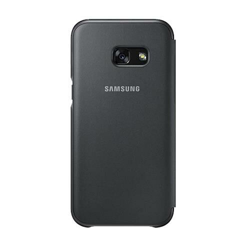 Galaxy A3(2017) ile Uyumlu Neon Flip Cover Siyah EF-FA320PBEGWW