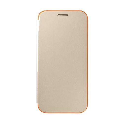 Galaxy A3(2017) ile Uyumlu Neon Flip Cover Gold EF-FA320PFEGWW (Out)