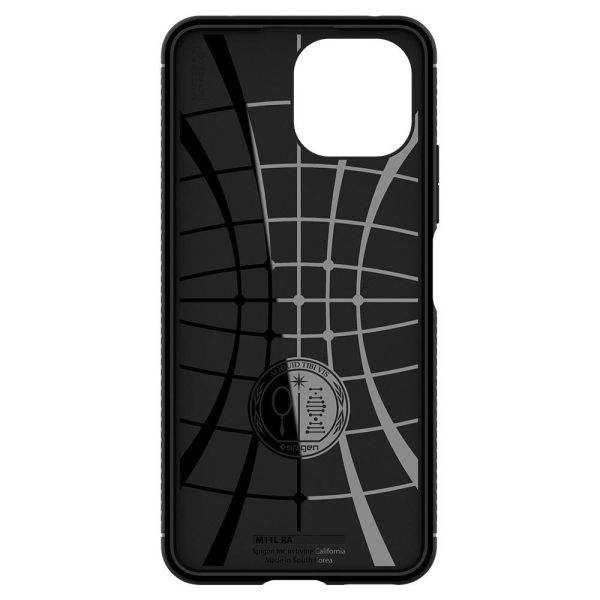 Spigen Mi 11 Lite ile Uyumlu Kılıf Rugged Armor Matte Black