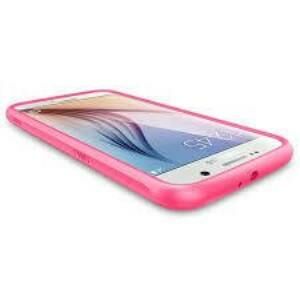 Spigen Galaxy S6 ile Uyumlu Kılıf Capsule Solid Azalea Pink