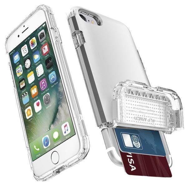 Spigen iPhone 7/8 ile Uyumlu Kılıf Flip Armor Satin Silver