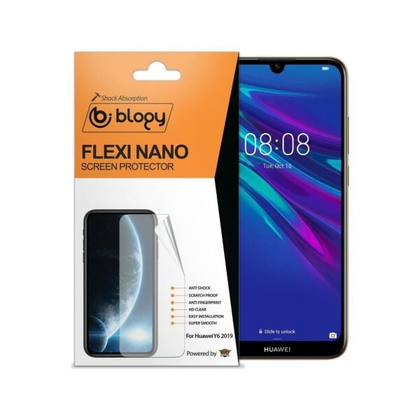 Blogy Y6 2019 ile Uyumlu Flexi Nano Ekran Koruyucu