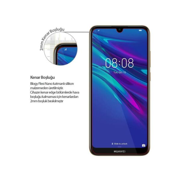Blogy Y6 2019 ile Uyumlu Flexi Nano Ekran Koruyucu