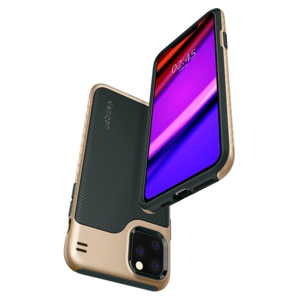 Spigen iPhone 11 Pro Max ile Uyumlu Kılıf Hybrid NX Forest Green