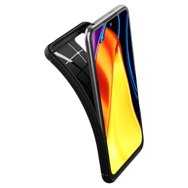 Spigen Redmi Note 10 5G / Poco M3 Pro 5G ile Uyumlu Kılıf Rugged Armor Matte Black