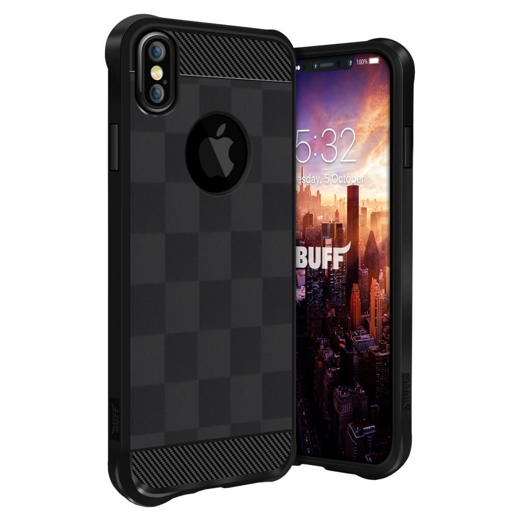 Buff iPhone X ile Uyumlu Black Armor Kılıf