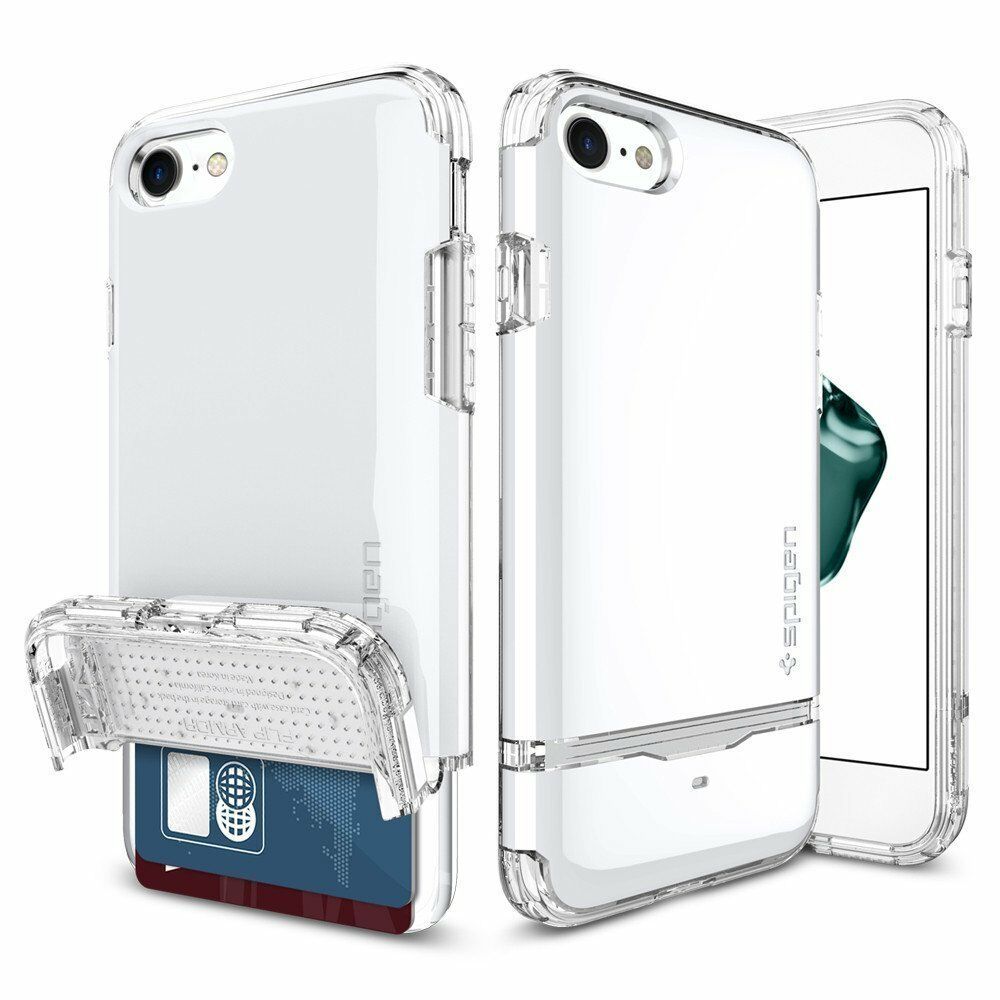 Spigen iPhone 7/8 ile Uyumlu Kılıf Flip Armor White