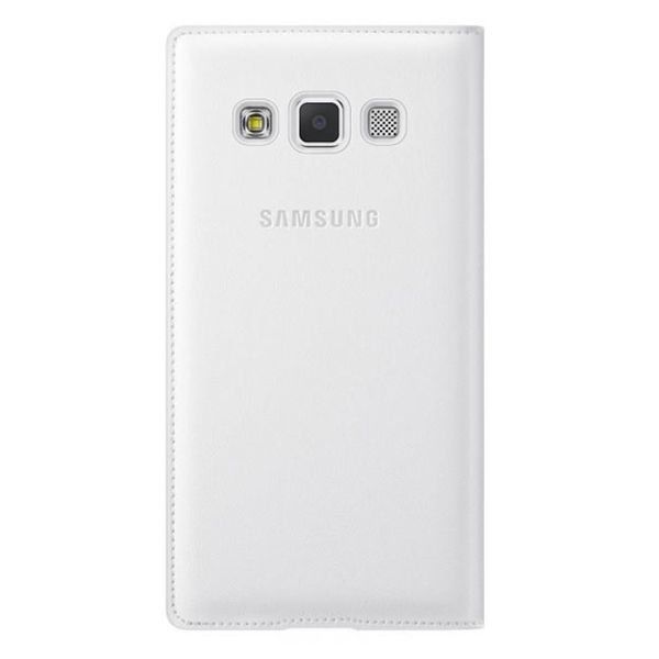 Galaxy A3 (2015) ile Uyumlu Kılıf Flip Cover Beyaz EF-FA300BW (Out)