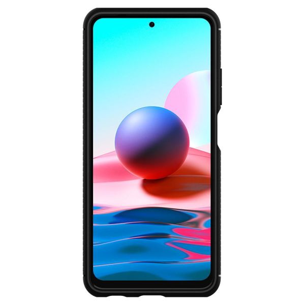 Spigen Redmi Note 10 ile Uyumlu Kılıf Rugged Armor Matte Black