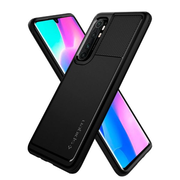Spigen Mi Note 10 Lite ile Uyumlu Kılıf Rugged Armor Matte Black