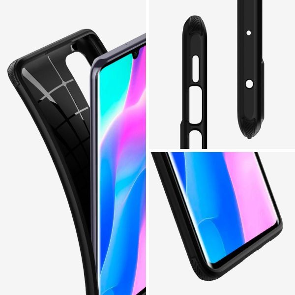 Spigen Mi Note 10 Lite ile Uyumlu Kılıf Rugged Armor Matte Black