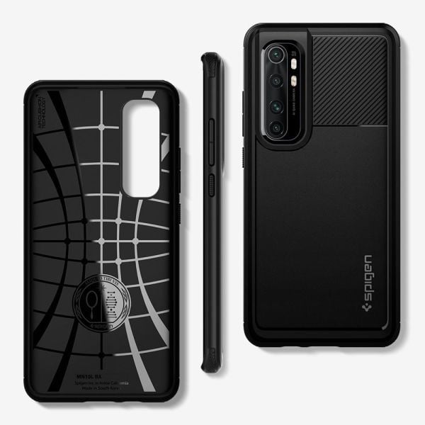 Spigen Mi Note 10 Lite ile Uyumlu Kılıf Rugged Armor Matte Black