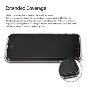 Ringke IDGL İphone 7 Plus ile Uyumlu Glass Ekran Koruyucu 0.33 mm