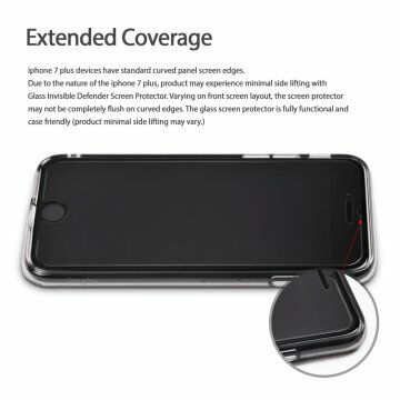 Ringke IDGL İphone 7 Plus ile Uyumlu Glass Ekran Koruyucu 0.33 mm