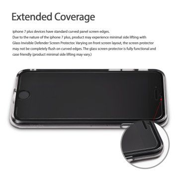 Ringke IDGL İphone 7 Plus ile Uyumlu Glass Ekran Koruyucu 0.33 mm