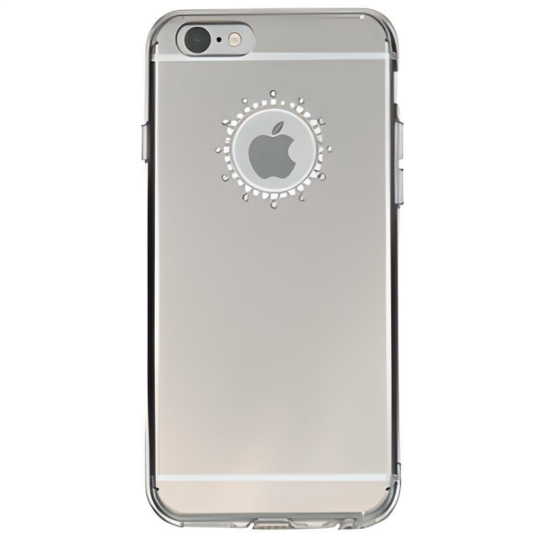 Ringke Noble Mirror iPhone 6s/ 6 ile Uyumlu Taşlı ve Aynalı Kılıf Silver