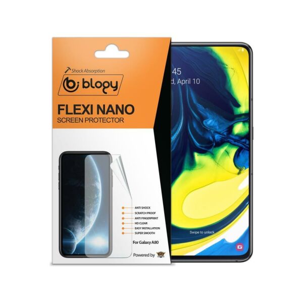 Blogy Galaxy A80 ile Uyumlu Flexi Nano Ekran Koruyucu
