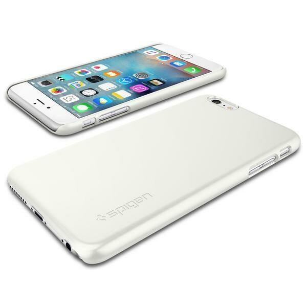 Spigen iPhone 6s Plus/6 Plus ile Uyumlu Kılıf Thin Fit Ultra İnce Shimmery White