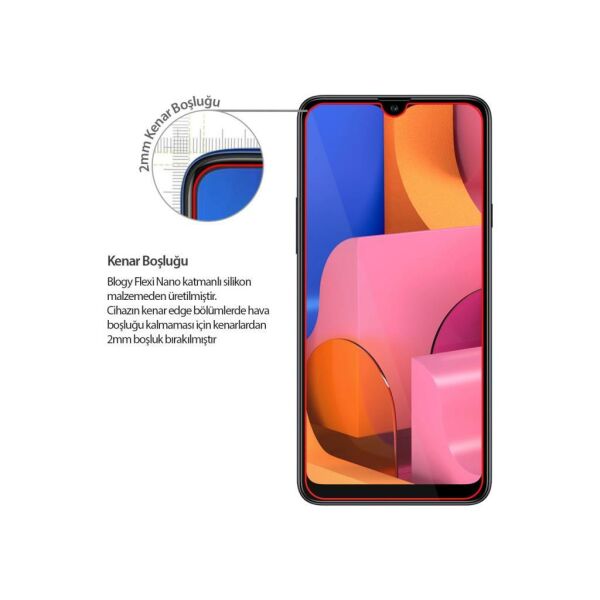 Blogy Galaxy A20/A30 ile Uyumlu Flexi Nano Ekran Koruyucu