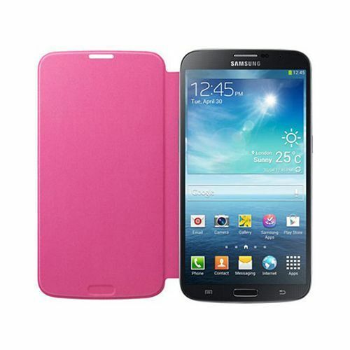 Galaxy Mega i9200 ile Uyumlu Flip Cover Kılıf Pembe EF-FI920BPEGWW (Out)