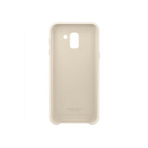 Galaxy J6 2018 ile Uyumlu Dual Layer Sert Kılıf Gold (Out)