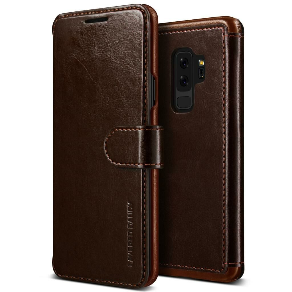 VRS Design Galaxy S9 Plus ile Uyumlu Layered Dandy Kılıf Dark Brown