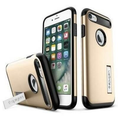 Spigen iPhone 7/8 ile Uyumlu Kılıf Slim Armor Champagne Gold