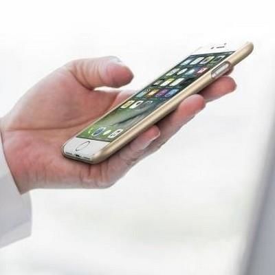 Spigen iPhone 7 ile Uyumlu Kılıf Thin Fit Ultra İnce Champagne Gold