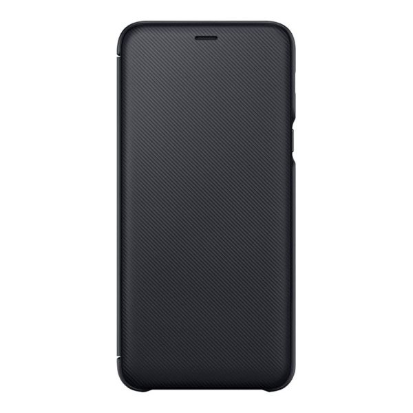 Galaxy A6 Plus 2018 ile Uyumlu Wallet Cover Kılıf Siyah EF-WA605CBEGWW (Out)
